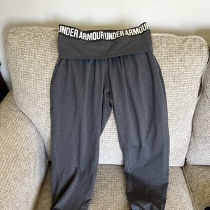 Under Armour joggers, gray, small.
